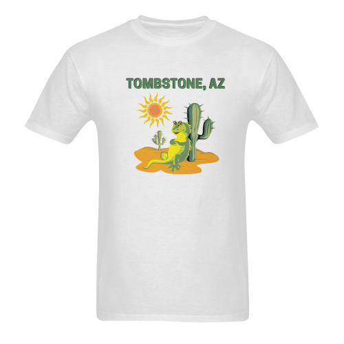 Tombstone, Arizona Men's T-Shirt in USA Size (Two Sides Printing)