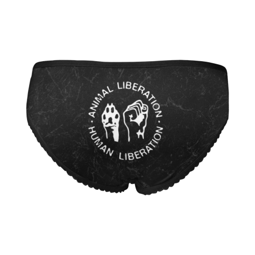 Animal Liberation, Human Liberation Women's All Over Print Girl Briefs (Model L14)