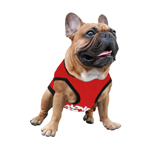 MBF small dog wear red All Over Print Pet Tank Top