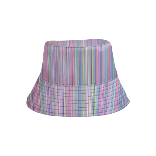 Broken TV screen rainbow stripe All Over Print Bucket Hat