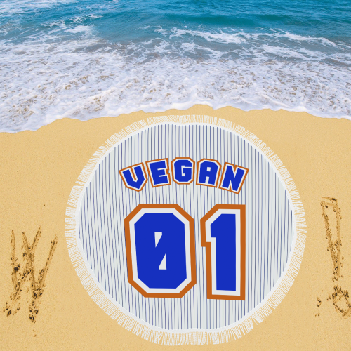 No. 1 Vegan Circular Beach Shawl 59"x 59"