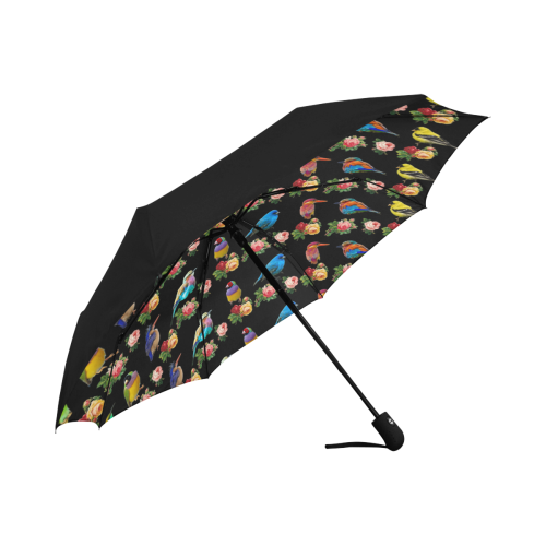 All The Birds and Roses Anti-UV Auto-Foldable Umbrella (Underside Printing) (U06)