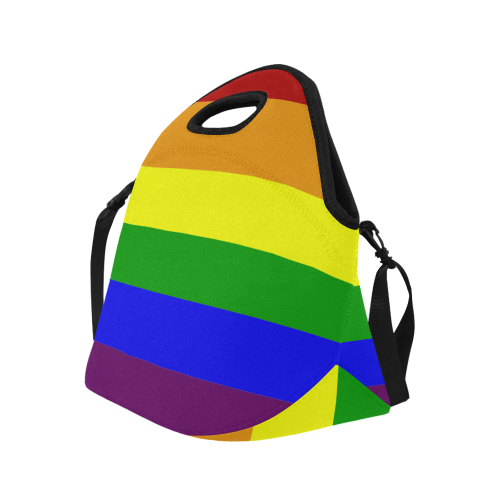 Rainbow Flag Neoprene Lunch Bag/Large (Model 1669)