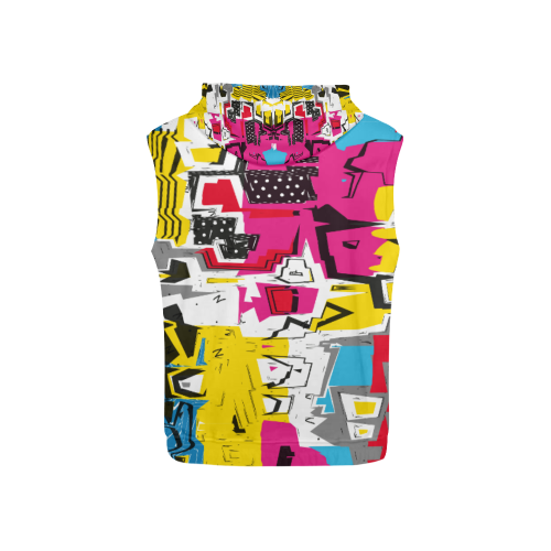 Distorted shapes All Over Print Sleeveless Hoodie for Kid (Model H15)