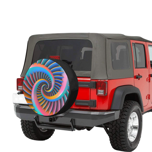 Opposing Spirals 30 Inch Spare Tire Cover