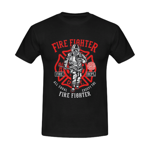 All Equal Except The Firefighter Men's T-Shirt in USA Size (Front Printing Only)