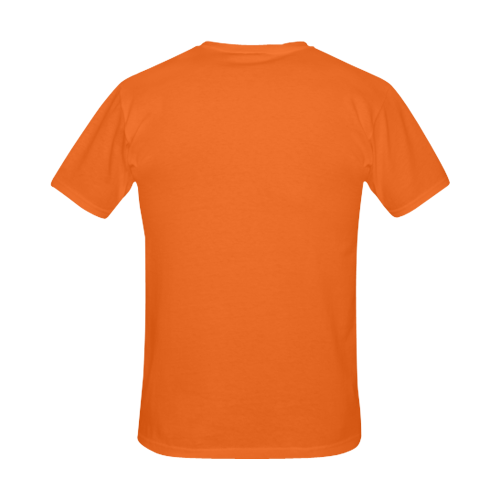 SL: B/Orange Men's T-Shirt in USA Size (Front Printing Only)