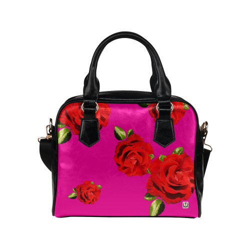 Fairlings Delight's Floral Luxury Collection- Red Rose Shoulder Handbag 53086h5 Shoulder Handbag (Model 1634)