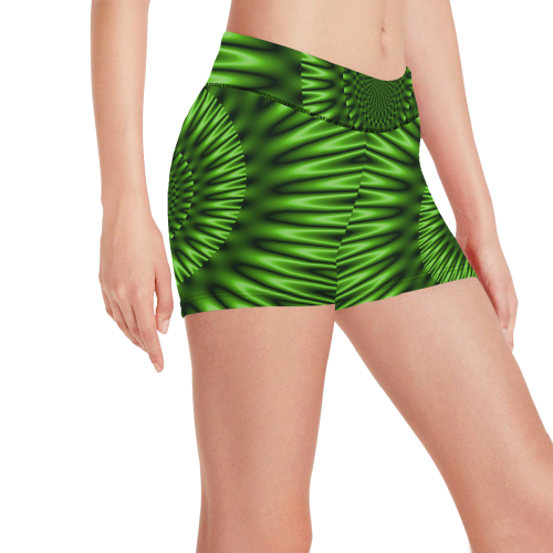 Green Lagoon Women's All Over Print Short Leggings (Model L28)