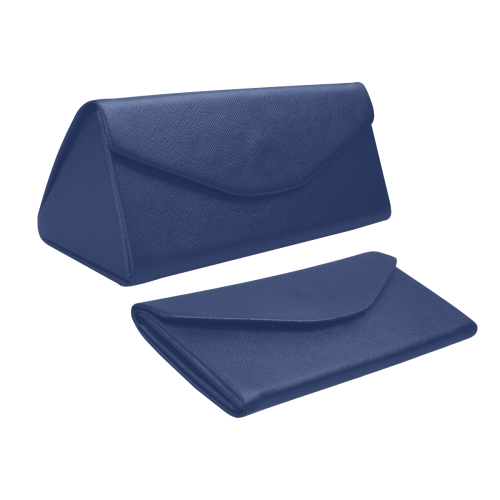 color Delft blue Custom Foldable Glasses Case