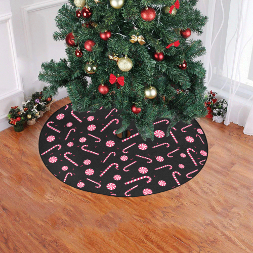 Candy CANE Christmas Tree Skirt 47" x 47"