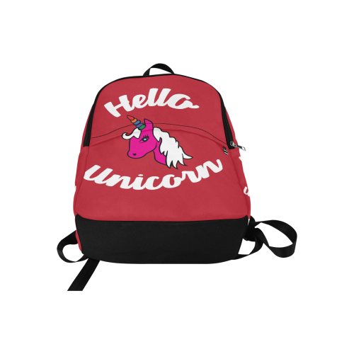 Hello Unicorn Fabric Backpack for Adult (Model 1659)