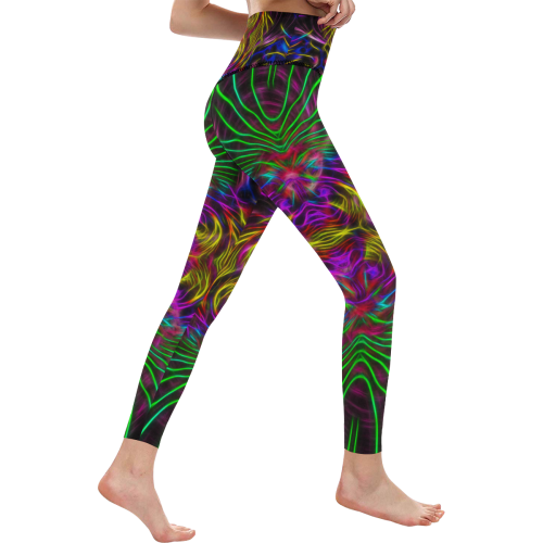 Birth of a rainbow Women's All Over Print High-Waisted Leggings (Model L36)