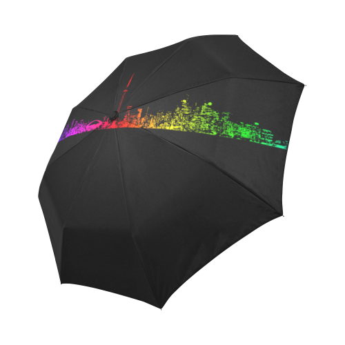Toronto Rainbow Auto-Foldable Umbrella (Model U04)