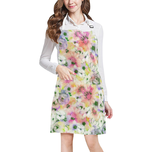 pretty spring floral All Over Print Apron