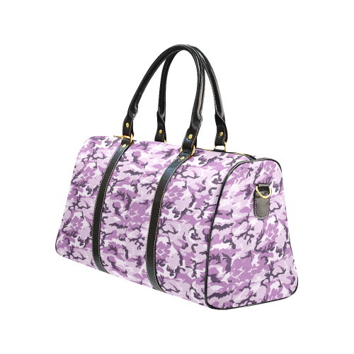 Woodland Pink Purple Camouflage New Waterproof Travel Bag/Large (Model 1639)