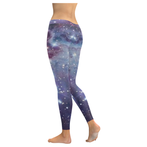 Galaxi legging Women's Low Rise Leggings (Invisible Stitch) (Model L05)
