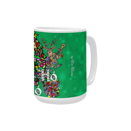 Ho Ho Ho X Mas by Nico Bielow Custom Ceramic Mug (15OZ)