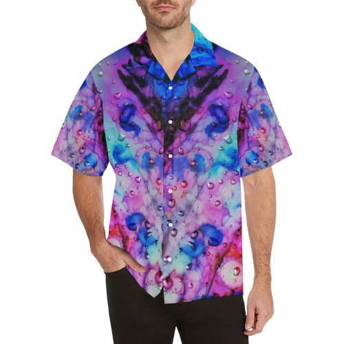 raindrops Hawaiian Shirt (Model T58)