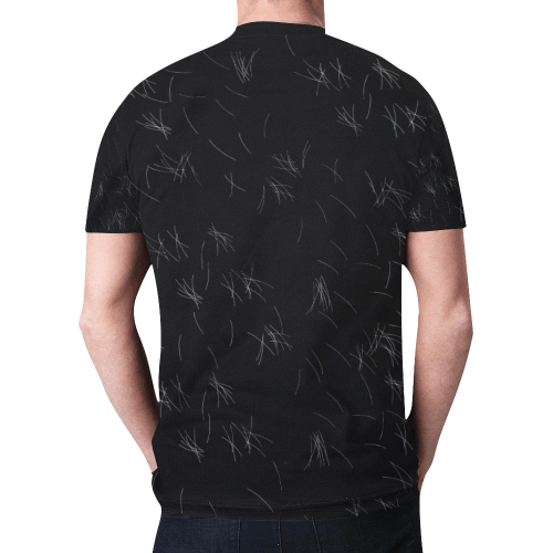 My Pets Hair New All Over Print T-shirt for Men/Large Size (Model T45)