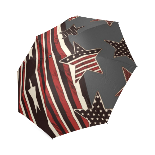 American Strips and Stars Design By Me by Doris Clay-Kersey Foldable Umbrella (Model U01)