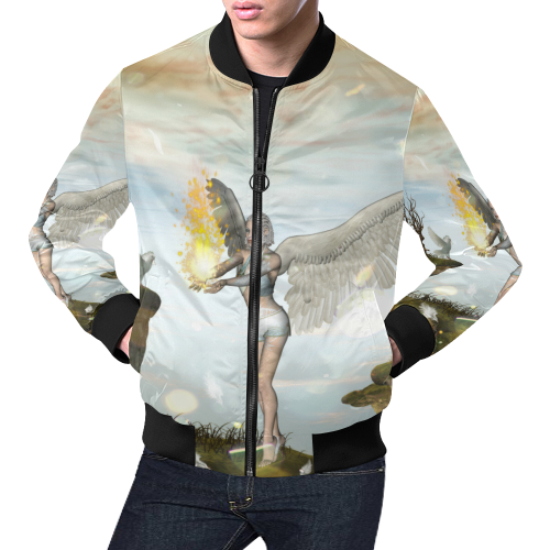 Beautiful fairy All Over Print Bomber Jacket for Men/Large Size (Model H19)
