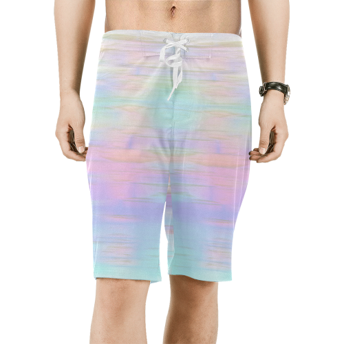 noisy gradient 1 pastel by JamColors Men's All Over Print Board Shorts (Model L16)