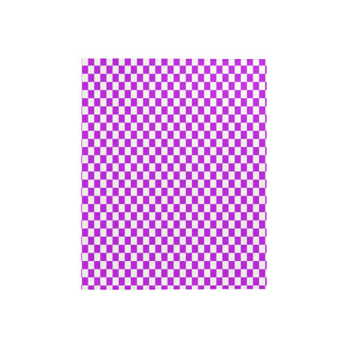 Bright Purple Gingham Quilt 40"x50"