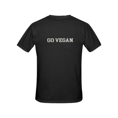 Friends Not Food (Go Vegan) All Over Print T-shirt for Women/Large Size (USA Size) (Model T40)