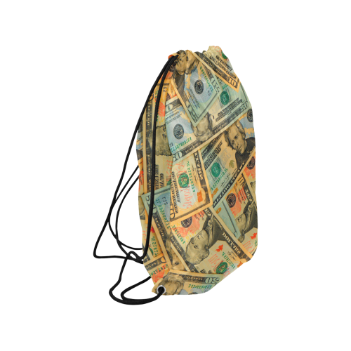 US DOLLARS 2 Small Drawstring Bag Model 1604 (Twin Sides) 11"(W) * 17.7"(H)