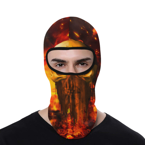 Amazing skull with fire All Over Print Balaclava