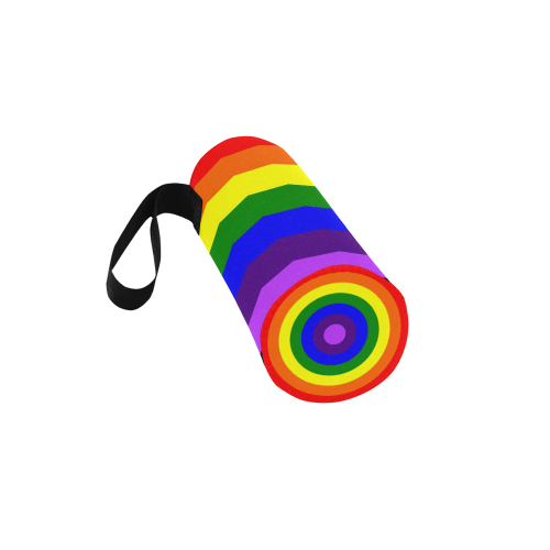 Rainbow Flag (Gay Pride - LGBTQIA+) Neoprene Water Bottle Pouch/Small