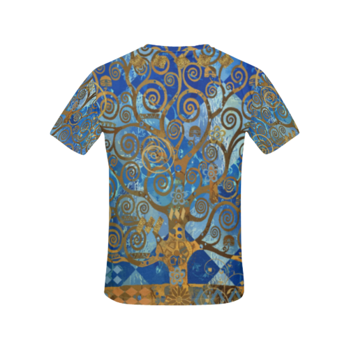 Klimt Tree All Over Print T-Shirt for Women (USA Size) (Model T40)
