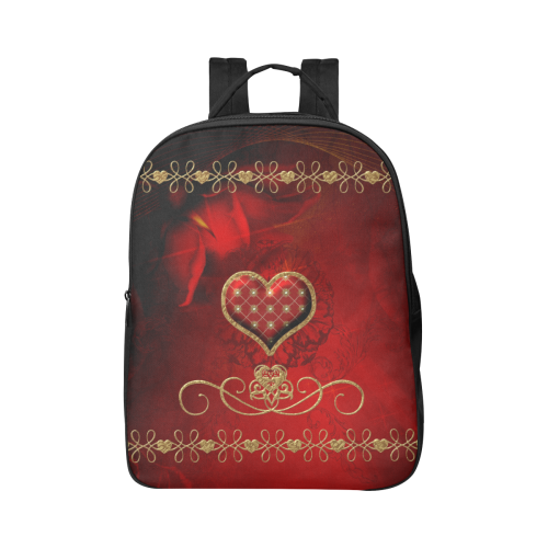Wonderful decorative heart Popular Fabric Backpack (Model 1683)