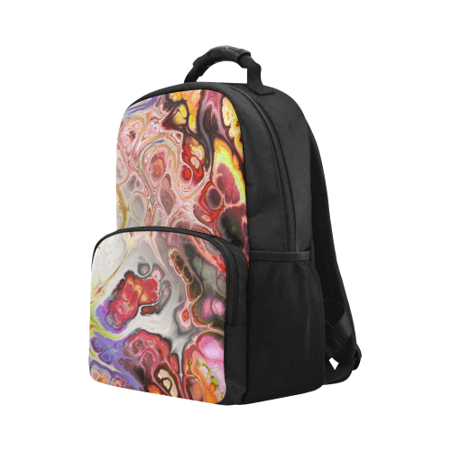 Colorful Marble Design Unisex Laptop Backpack (Model 1663)