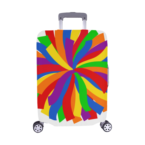 RainbowPomPNG Luggage Cover/Medium 22"-25"