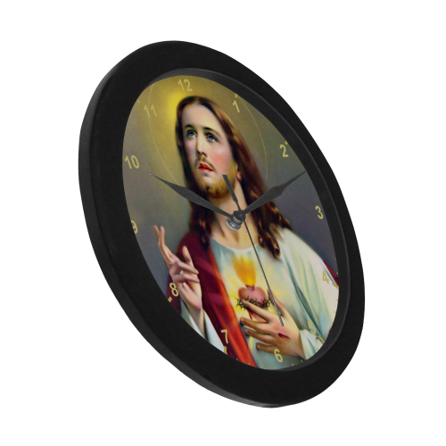 Sacred heart of Jesus Christ Circular Plastic Wall clock