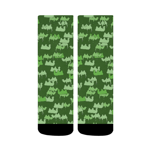 camelflage green Crew Socks