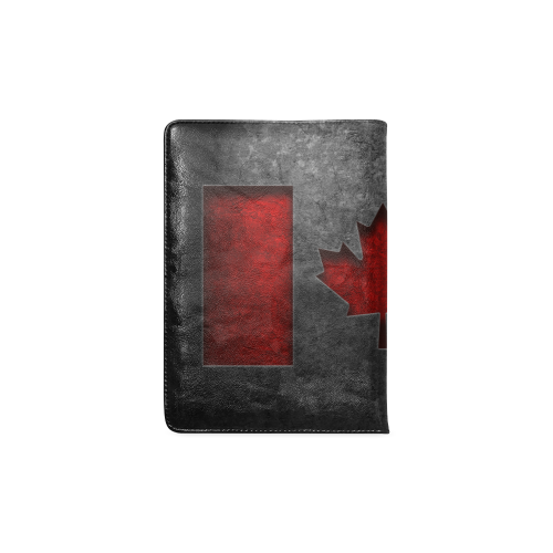 Canadian Flag Stone Texture Custom NoteBook A5