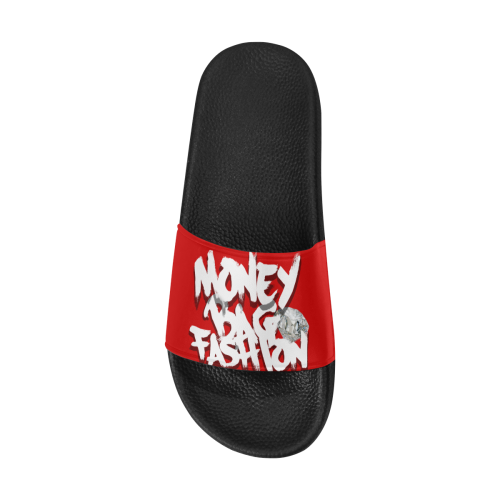 MBF slippers red Men's Slide Sandals (Model 057)