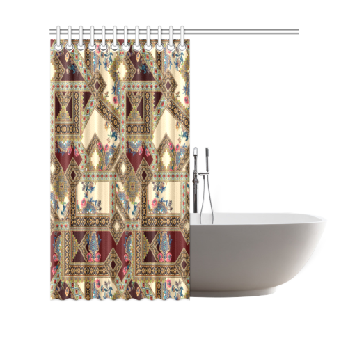 Luxury Abstract Design Shower Curtain 69"x70"