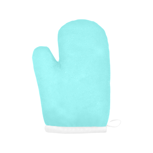 color ice blue Oven Mitt (Two Pieces)
