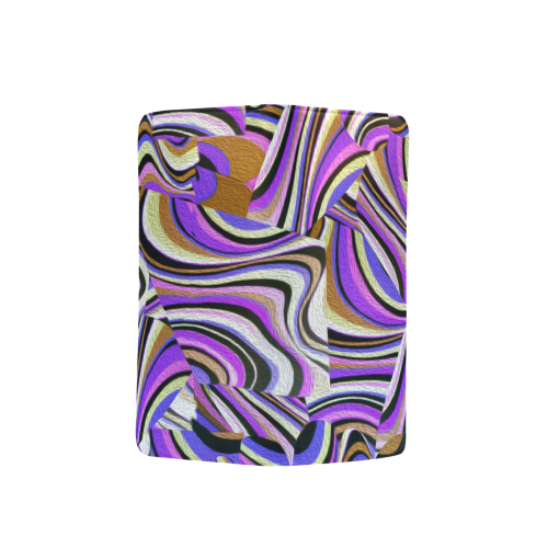 Groovy Retro Renewal - Purple Waves Men's Clutch Purse （Model 1638）