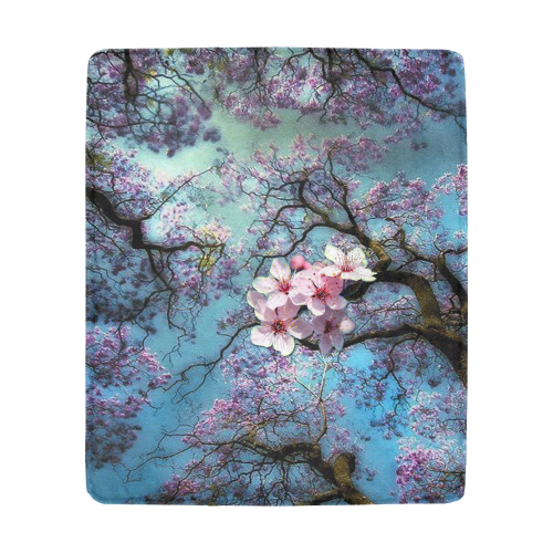 Cherry blossomL Ultra-Soft Micro Fleece Blanket 50"x60"