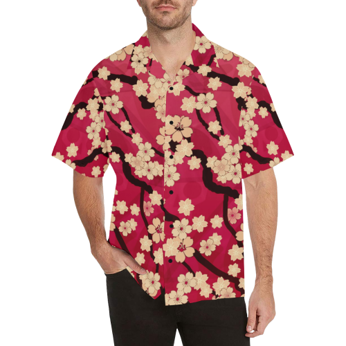 Sakura Breeze Hawaii Hawaiian Shirt (Model T58)