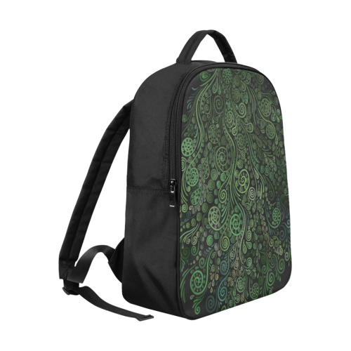 3D Psychedelic Abstract Fantasy Tree Greenery Popular Fabric Backpack (Model 1683)