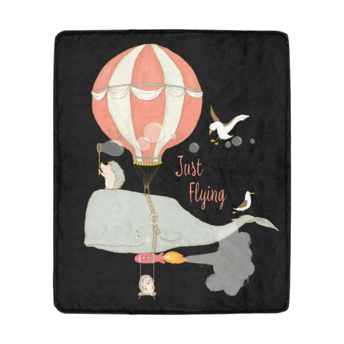 Just a flying Whale Ultra-Soft Micro Fleece Blanket 50"x60"