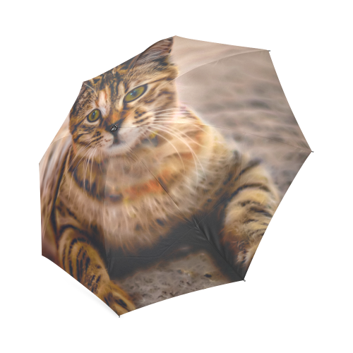 Cute Pretty Little Kitty Cat Foldable Umbrella (Model U01)