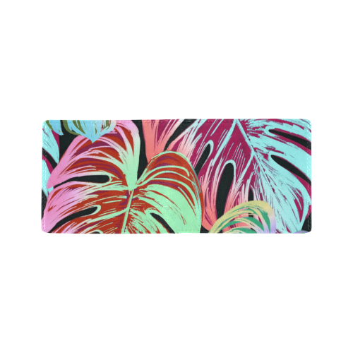 Pretty Leaves A by JamColors Mini Bifold Wallet (Model 1674)