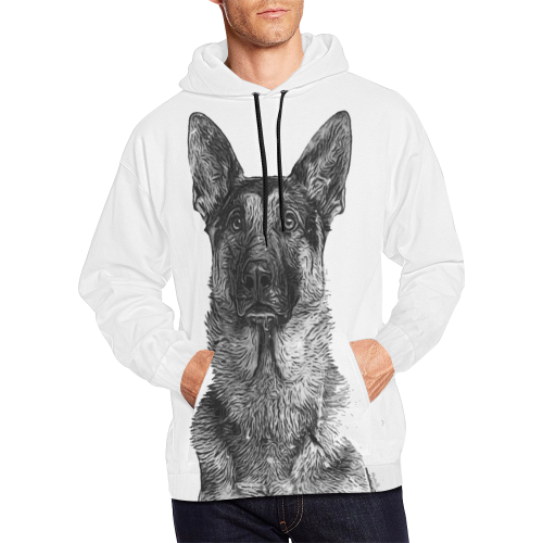 Brava Hund Hoodie All Over Print Hoodie for Men (USA Size) (Model H13)